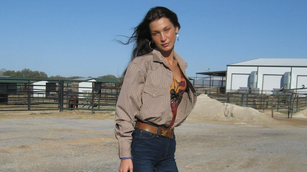 Bella Hadid Y2K Western Fashion Dominates 2025 Style Scene With Bold Nostalgia Bella Hadid Y2K western fashion