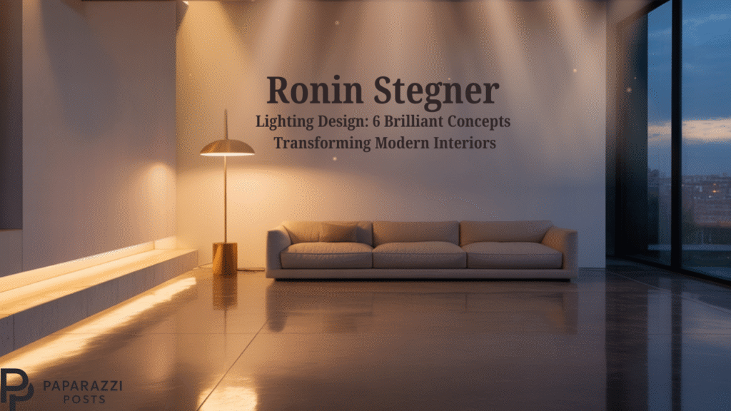 Ronin Stegner Lighting Design: 6 Brilliant Ways Transforming Visual Artistry Ronin Stegner Lighting Design: 6 Brilliant Concepts Transforming Modern Interiors